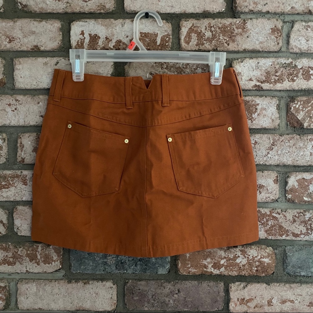 NWT Rust Colored Hurley Button Up Skirt - Picture 4 of 9